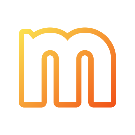 Letter m Generic gradient outline icon