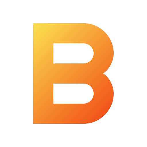 Letter B Generic Gradient Fill Icon