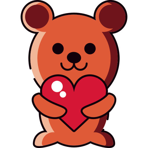 oso de peluche icono gratis