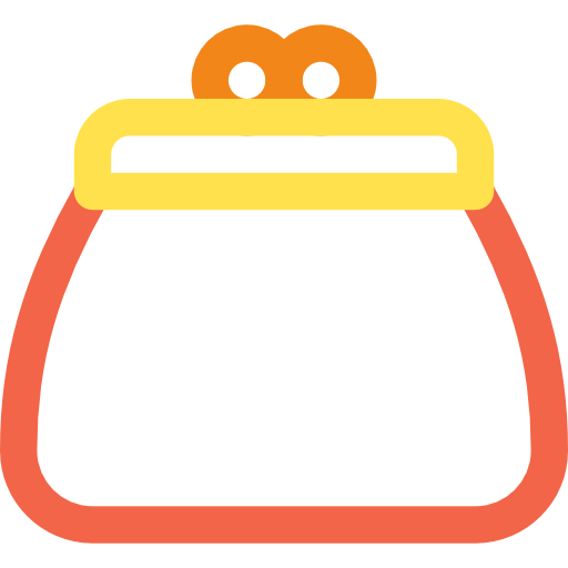 Purse Basic Rounded Lineal Color icon