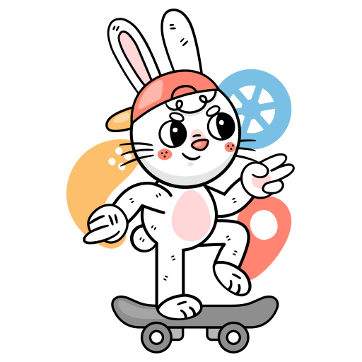 lapin gratuit sticker
