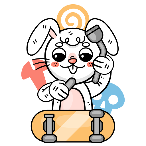 lapin gratuit sticker
