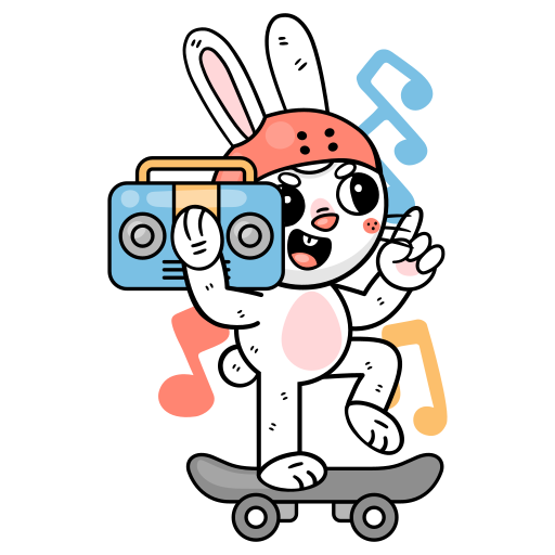 lapin gratuit sticker