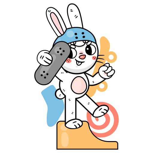 lapin gratuit sticker