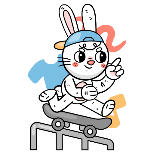 lapin gratuit sticker