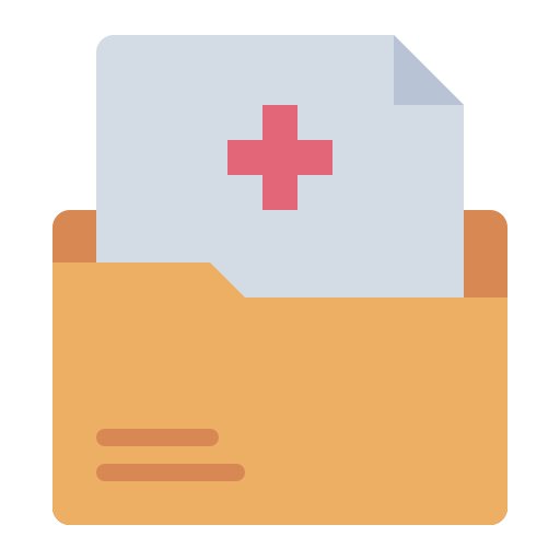 Medical record Generic color fill icon