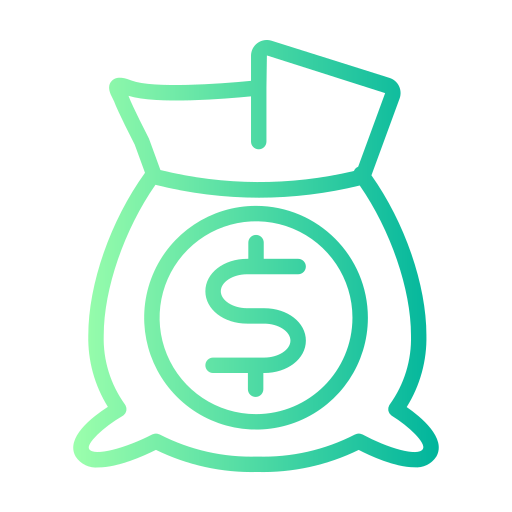 Money bag Generic gradient outline icon