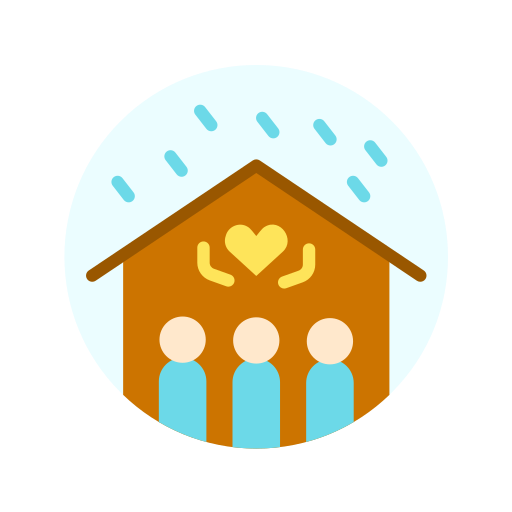 refugio icono gratis