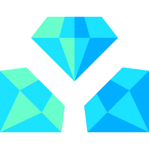 Diamond Basic Straight Flat icon