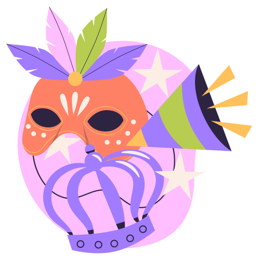 mardi gras kostenlos Sticker mardi gras kostenlos Sticker