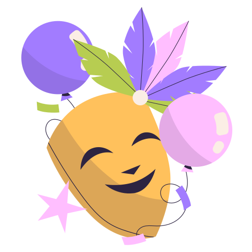 mardi gras kostenlos Sticker