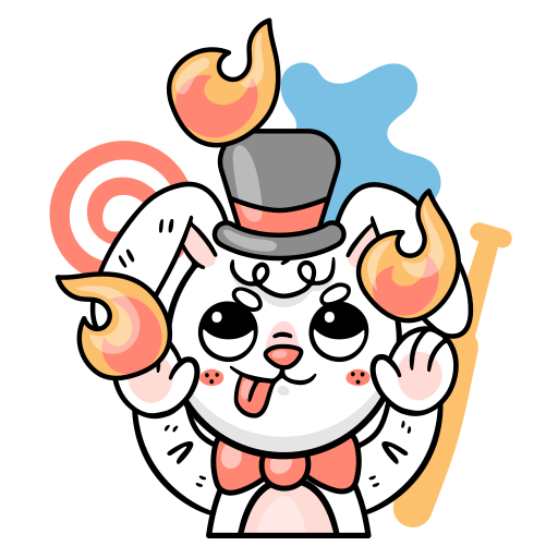Bunny free sticker