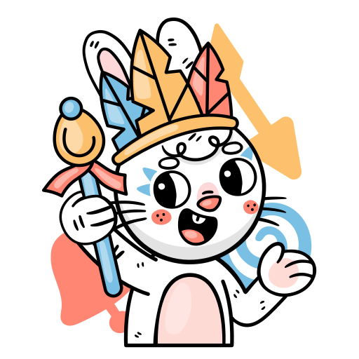 Bunny free sticker