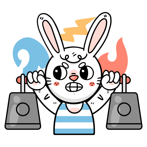 Bunny free sticker