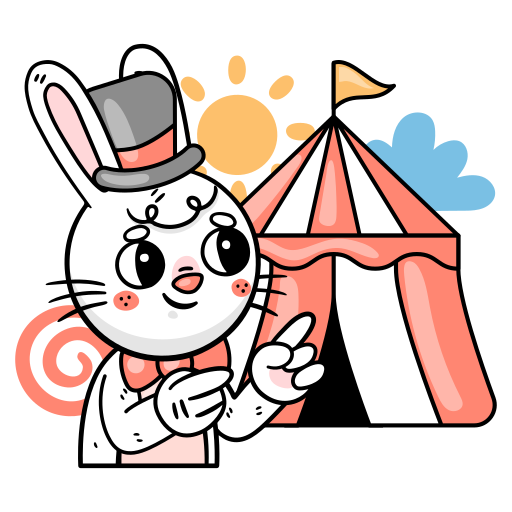 Bunny free sticker