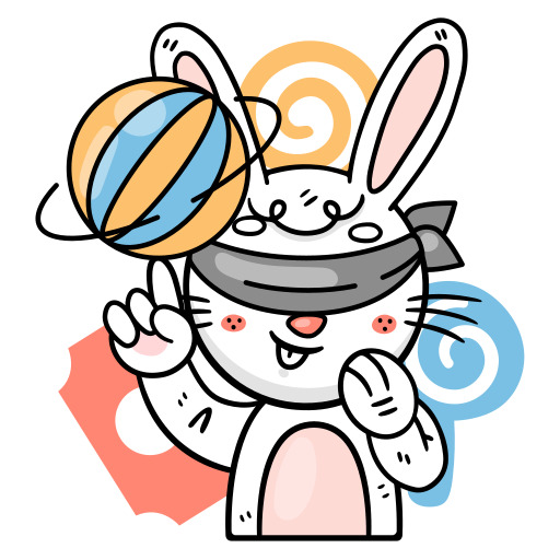 Bunny free sticker