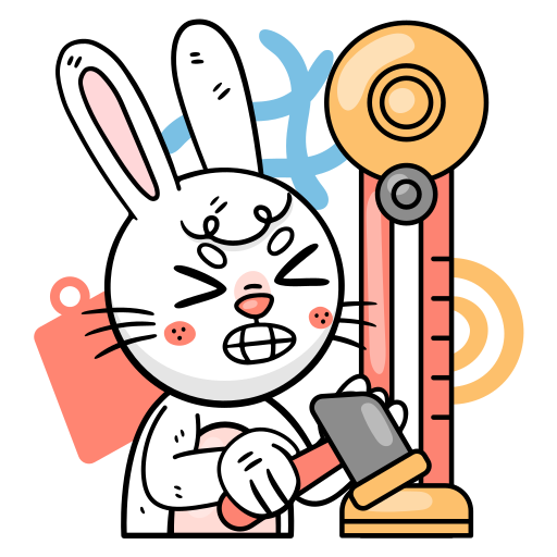 Bunny free sticker