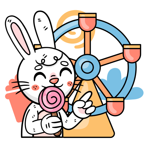 Bunny free sticker