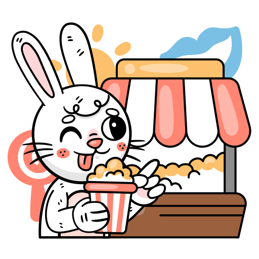Bunny free sticker