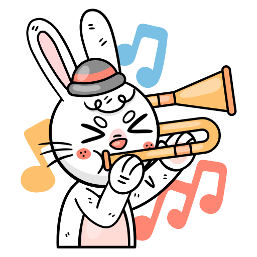 Bunny free sticker