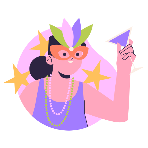 mardi gras kostenlos Sticker mardi gras kostenlos Sticker