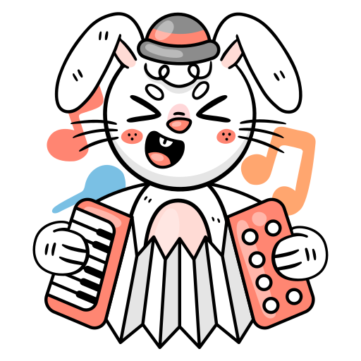 Bunny free sticker