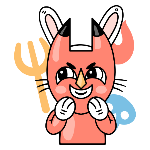 Bunny free sticker