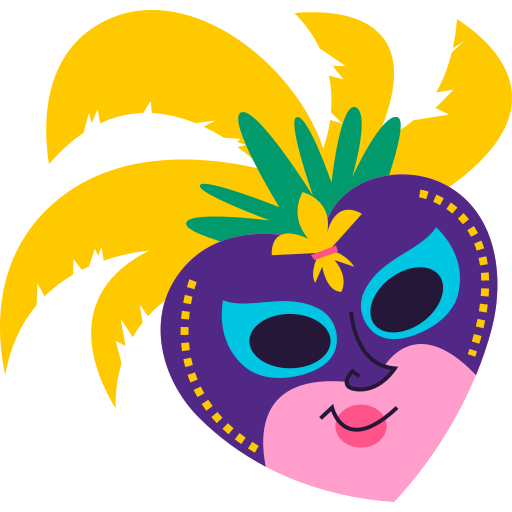 mardi gras gratis sticker