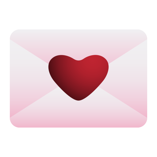 carta de amor icono gratis