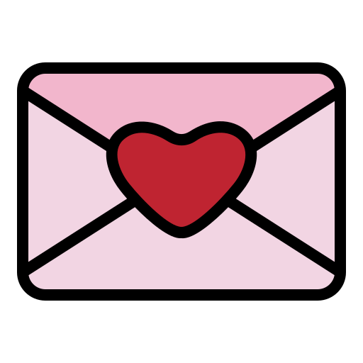 carta de amor icono gratis