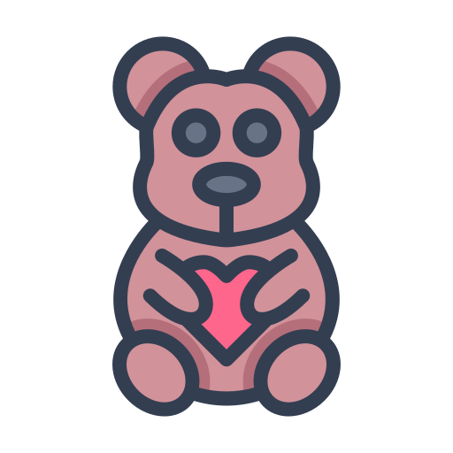 oso de peluche icono gratis