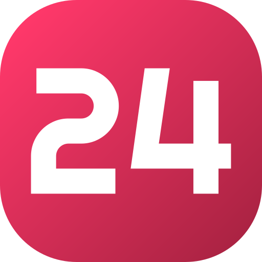 24 Icône gratuit 24 Icône gratuit