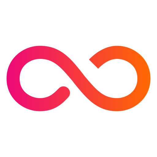 Infinity Generic gradient outline icon