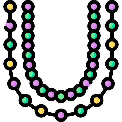 Mardi Gras Beads Vector Art, Icons, and Graphics for Free Download