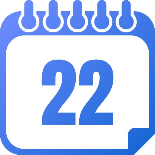 Number 22 - Free time and date icons