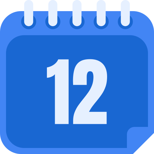 número 12 icono gratis