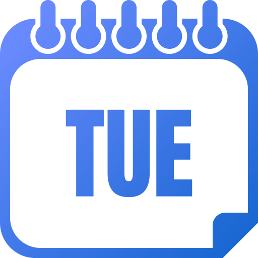 Tuesday Generic gradient fill icon