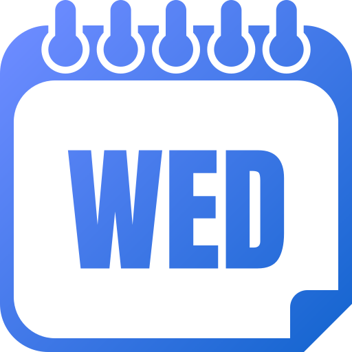 Wednesday Generic gradient fill icon