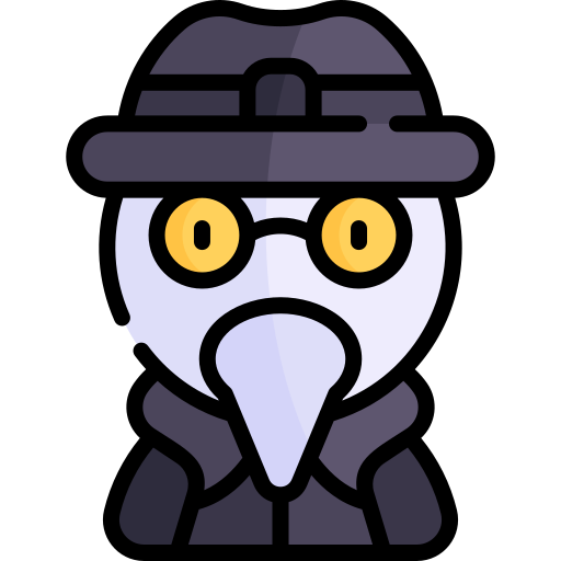 Plague doctor Kawaii Lineal color icon