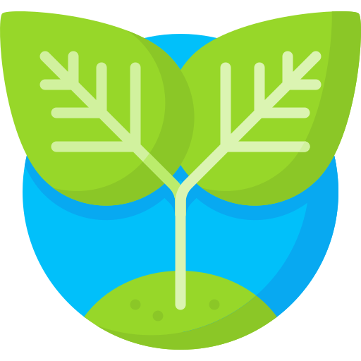 basado en plantas icono gratis