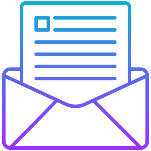 Email Generic gradient outline icon