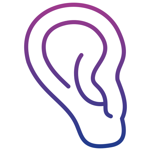 Ear Generic gradient outline icon