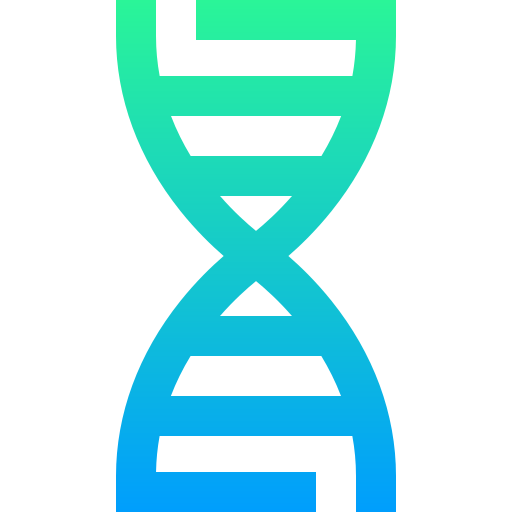 DNA Structure Super Basic Straight Gradient icon