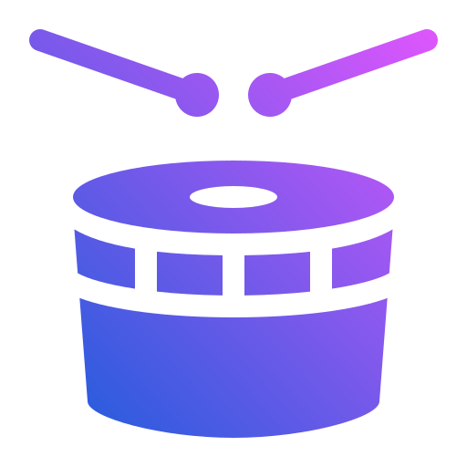 Drum Generic gradient fill icon