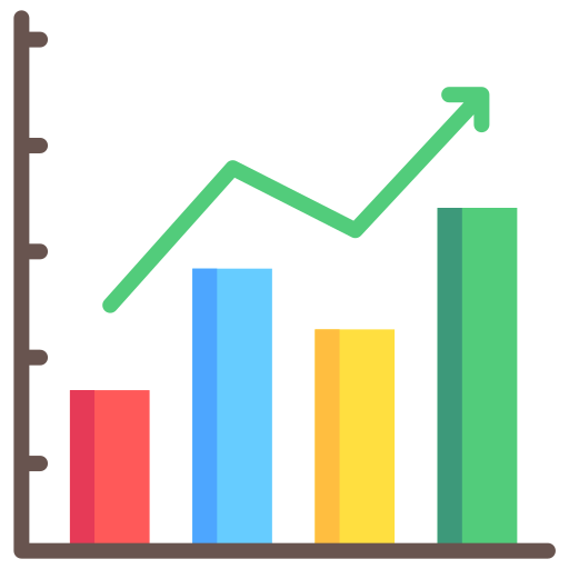 gráfico de barras icono gratis