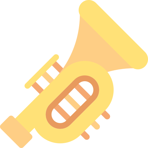 Trumpet Generic color fill icon