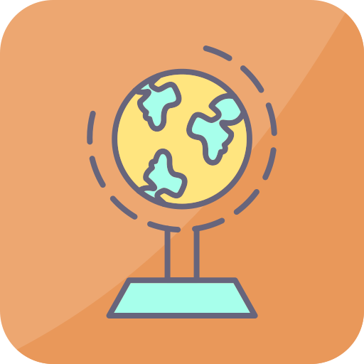 geografía icono gratis