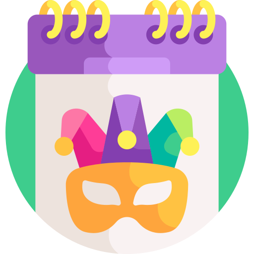 mardi gras icono gratis