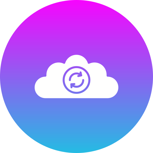 sincronización en la nube icono gratis