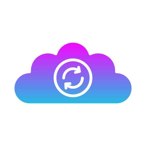 sincronización en la nube icono gratis